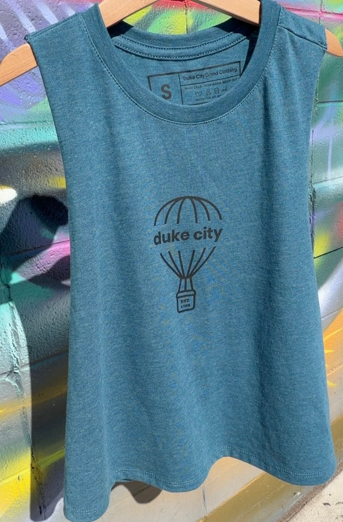 "Balloon" Women's Racerback Cropped Tank