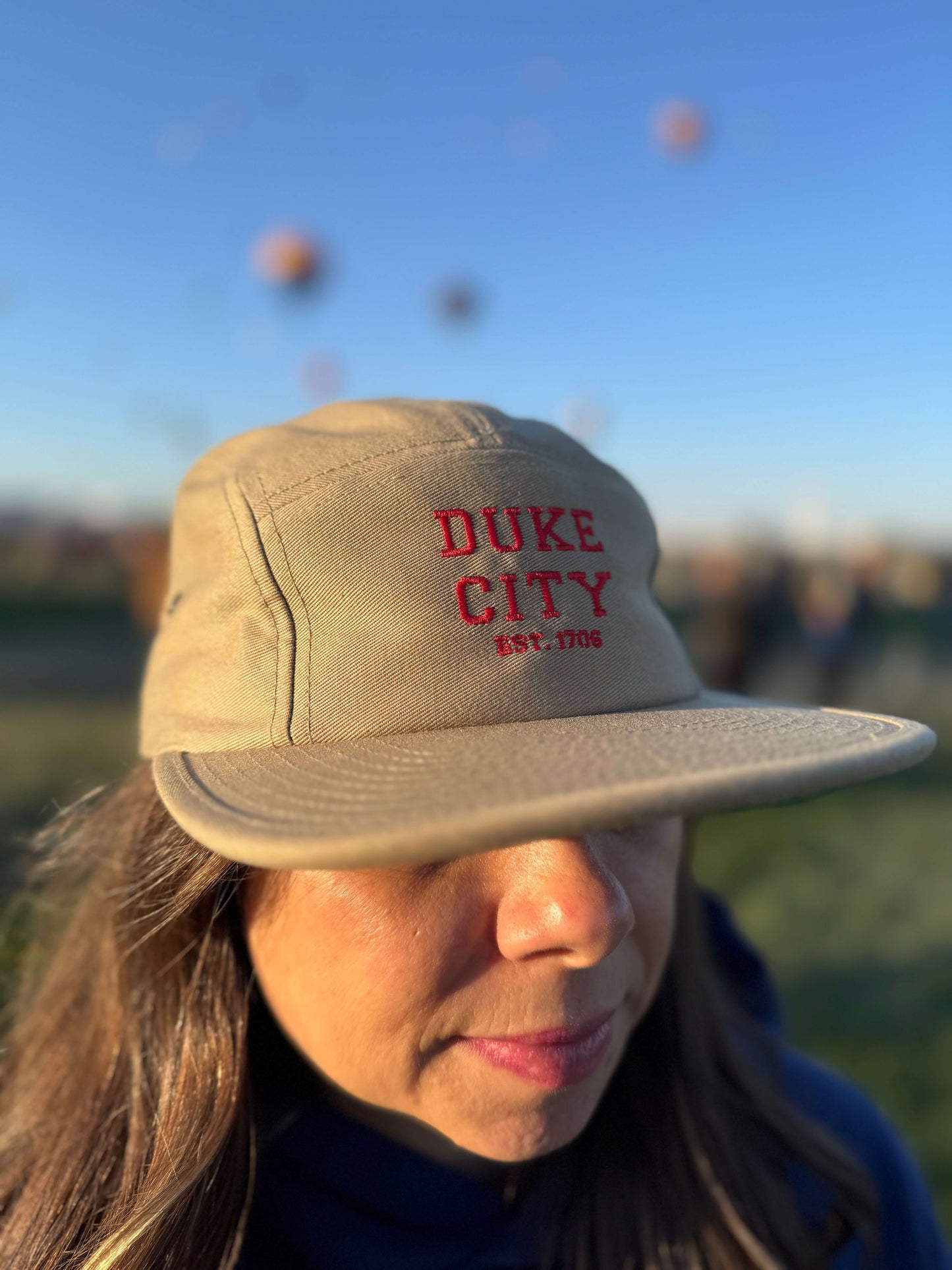 "Collegiate" Red Five Panel Cap
