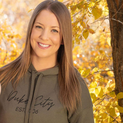 "Cursive" Fleece Cropped Hoodie