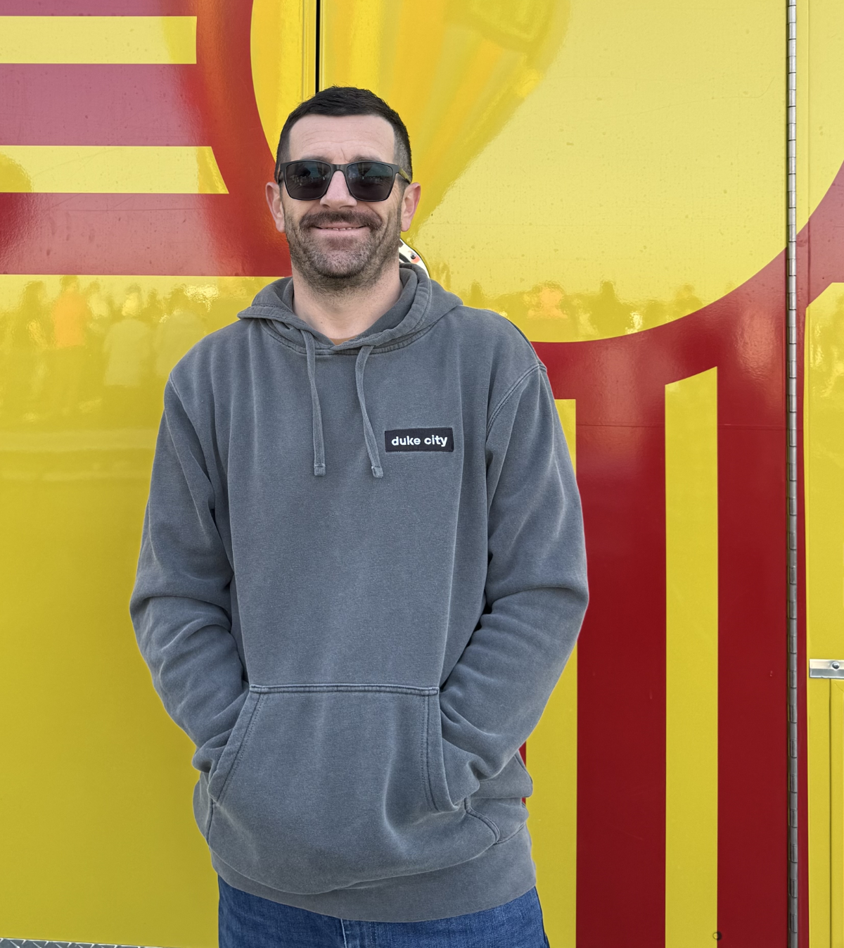 "Minimal Patch" Unisex Pigment-Dyed Hoodie